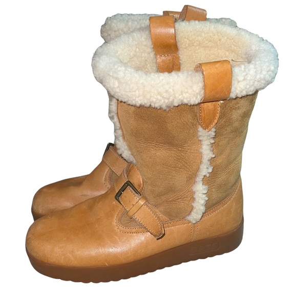Bass Shoes - Vintage Suede Shearling Bass Boots